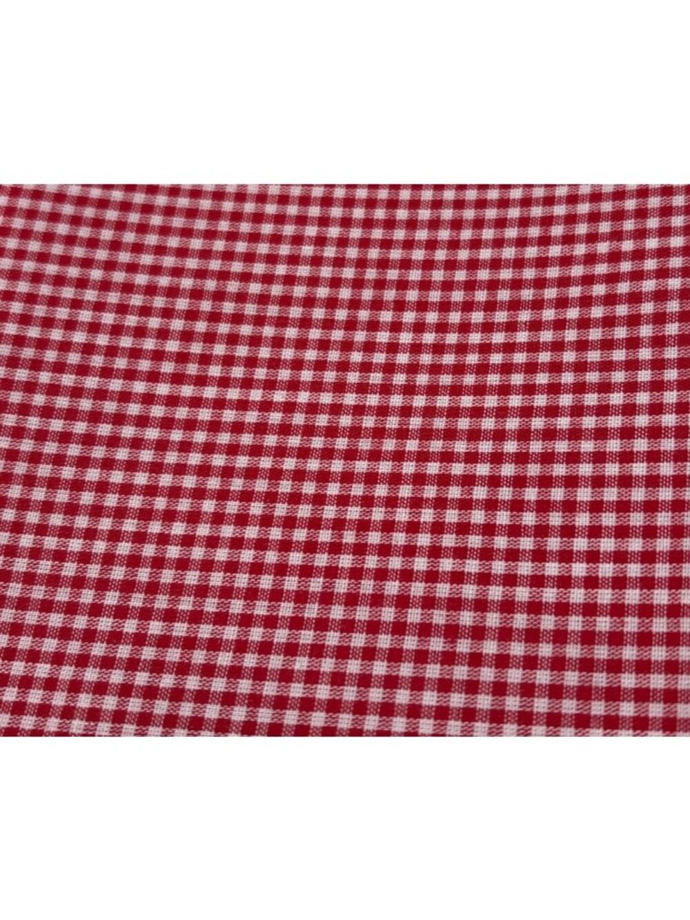 Red Cotton Gingham Fat Quarter Fabric Craft Quilting 18 x 22" - Picture 4 of 11